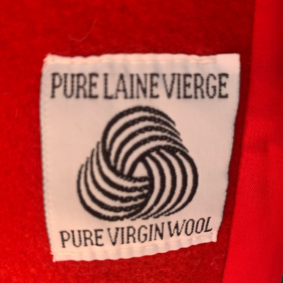 Raffinati vintage Virgin wool red winter coat - Picture 9 of 13